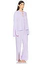 view 2 of 5 ПИЖАМА LOUIS in Lavender & White