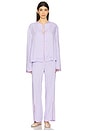 view 4 of 5 ПИЖАМА LOUIS in Lavender & White