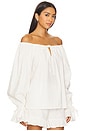 view 3 of 5 Cha-cha Lounge Blouse in Milk