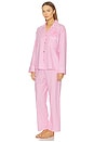view 2 of 4 The Rose Pajama Set in Pink & White