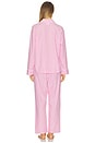 view 3 of 4 The Rose Pajama Set in Pink & White