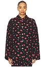view 1 of 5 Pastelle Oversized Shirt & Pants in Print Poppies