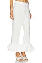 view 2 of 6 Cha-cha Linen Lounge Pants With Headscarf in White