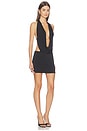 view 2 of 4 Lyra Cowl Neck Mini Dress in Black