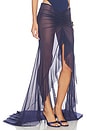 view 2 of 6 Salacia Draped Maxi Skirt in Midnight