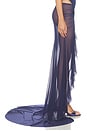 view 4 of 6 Salacia Draped Maxi Skirt in Midnight