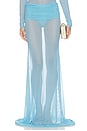 view 1 of 6 Nerea Draped Maxi Skirt in Aqua