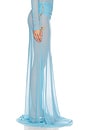 view 4 of 6 Nerea Draped Maxi Skirt in Aqua
