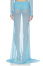 view 5 of 6 Nerea Draped Maxi Skirt in Aqua