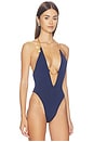 view 4 of 6 Salacia Bodysuit With Sun & Logo in Midnight