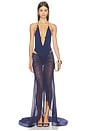 view 6 of 6 Salacia Bodysuit With Sun & Logo in Midnight
