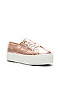 view 2 of 6 2790 Metallic Platform Sneaker in Rose Gold