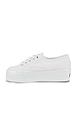 view 4 of 5 2790 COTWBIGEYELETS Platform Sneaker in Total White