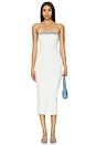 view 1 of 3 Blanche Dress in White & Cpastline