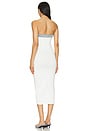 view 3 of 3 Blanche Dress in White & Cpastline