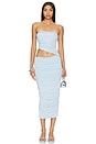 view 1 of 4 Lavina Dress in Powder Blue