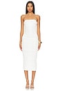 view 1 of 3 Martha Strapless Midi Dress in White