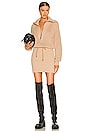 view 1 of 3 Carly Dress in Tan Cotton