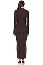 view 3 of 3 Azula Rib Knit Maxi Dress in Ash Brown