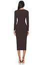 view 3 of 3 Karma Midi Dress in Ash Brown