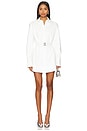 view 1 of 3 Posh Poplin Shirt Dress in White