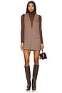 view 1 of 4 Maxine Mini Tent Dress in Camel Houndstooth