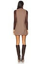 view 3 of 4 VESTIDO MAXINE in Camel Houndstooth