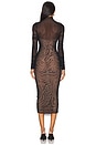 view 3 of 3 Trina Mesh Ruched Midi Dress in Black