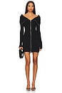 view 1 of 3 Vesper Off Shoulder Knit Mini Dress in Black