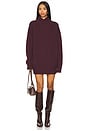 view 1 of 3 Dessa Chunky Knit Sweater Dress in Merlot