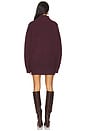 view 3 of 3 Dessa Chunky Knit Sweater Dress in Merlot