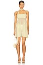 view 1 of 4 Sahar Mini Dress in Pastel Yellow