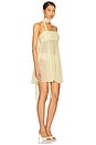 view 3 of 4 Sahar Mini Dress in Pastel Yellow