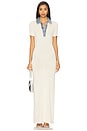 view 1 of 3 Reye Maxi Dress in Eggshell & Coastline