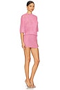view 2 of 4 Rae Metallic Mini Dress in Bubblegum Pink
