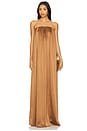 view 1 of 3 Monique Satin Maxi Dress in Terracotta