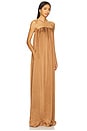 view 2 of 3 Monique Satin Maxi Dress in Terracotta