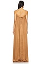 view 3 of 3 Monique Satin Maxi Dress in Terracotta