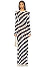 view 1 of 3 Rubi Knit Maxi Dress in Navy & Eggshell