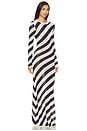 view 2 of 3 Rubi Knit Maxi Dress in Navy & Eggshell