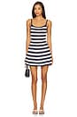 view 1 of 3 Sienna Mini Dress in Navy & Eggshell