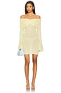 view 1 of 3 Xen Knit Mini Dress in Pastel Yellow