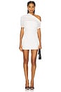 view 1 of 4 Selma Mini Crepe Dress in Porcelain