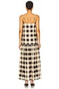 view 3 of 3 VESTIDO LONGO DE LINHO AYDAN in Gingham Large