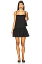 view 1 of 3 MINIVESTIDO DE LINHO KRISTA in Black
