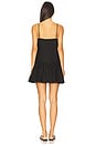 view 3 of 3 MINIVESTIDO DE LINHO KRISTA in Black