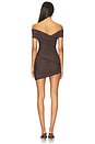 view 3 of 3 Deniz Mesh Mini Dress in Ash Brown