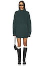 view 1 of 3 Dessa Chunky Sweater Dress in Evergreen