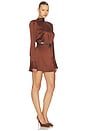 view 3 of 4 Angrea Dress in Burnt Toffee
