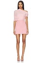 view 1 of 3 Selma Mini Crepe Dress in Taffy Pink